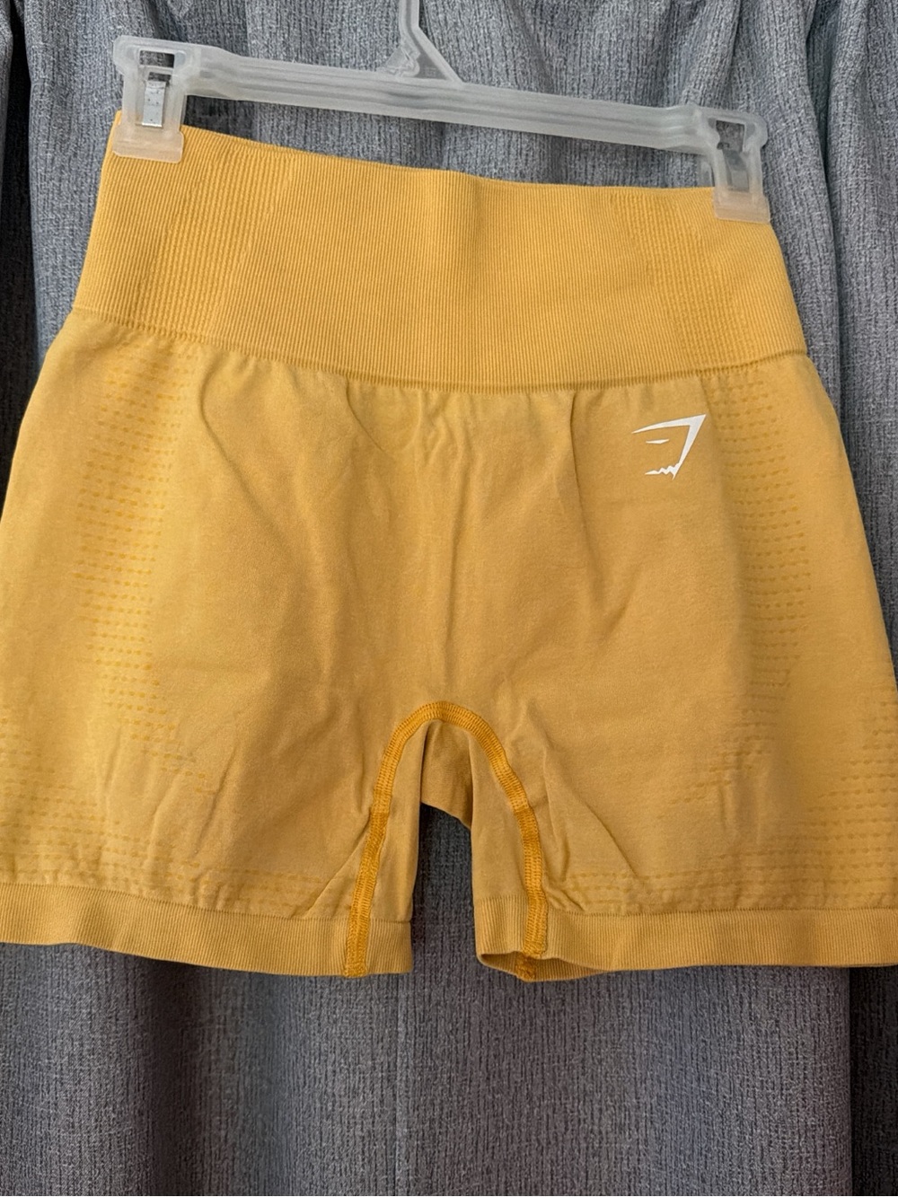 Gymshark Women's Seamless High-Waist Bike Shorts — Mustard Yellow